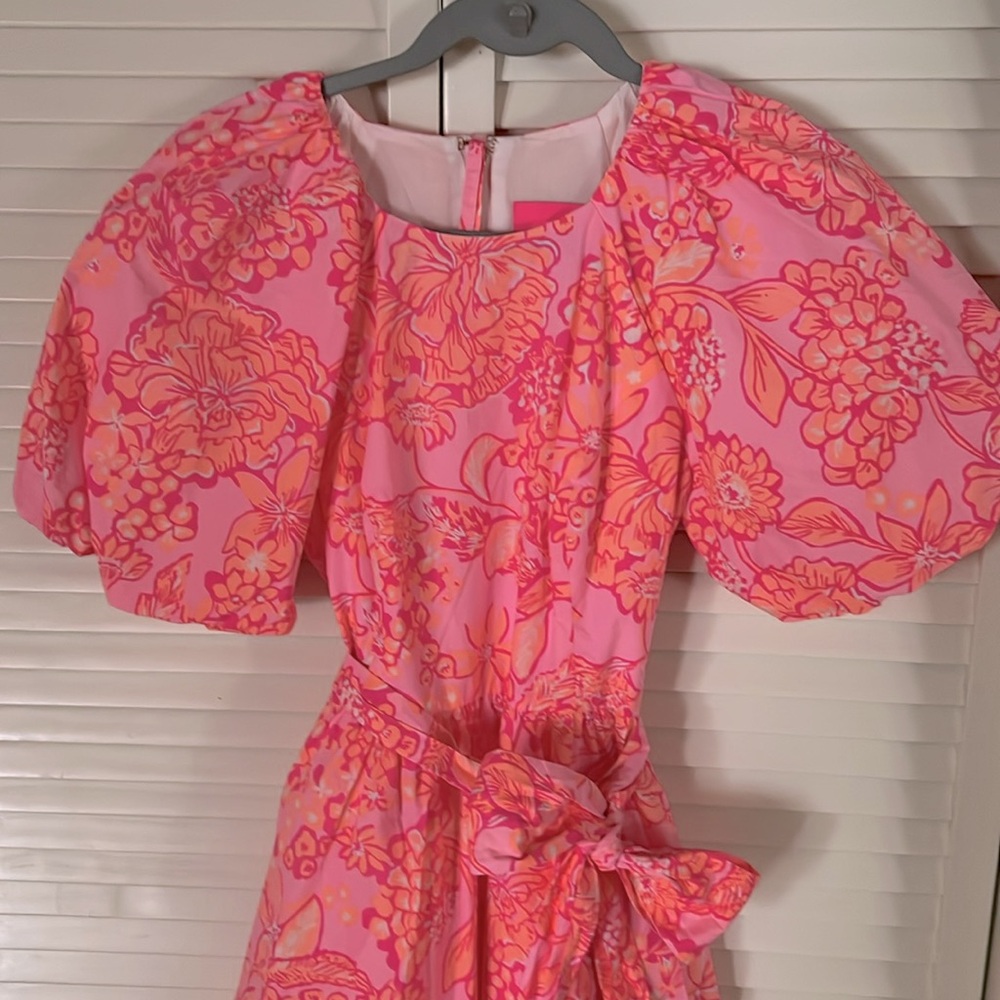 Lilly Pulitzer Knoxlie Dress Mandevilla Baby Days Bloom size 0 - Picture 3 of 14